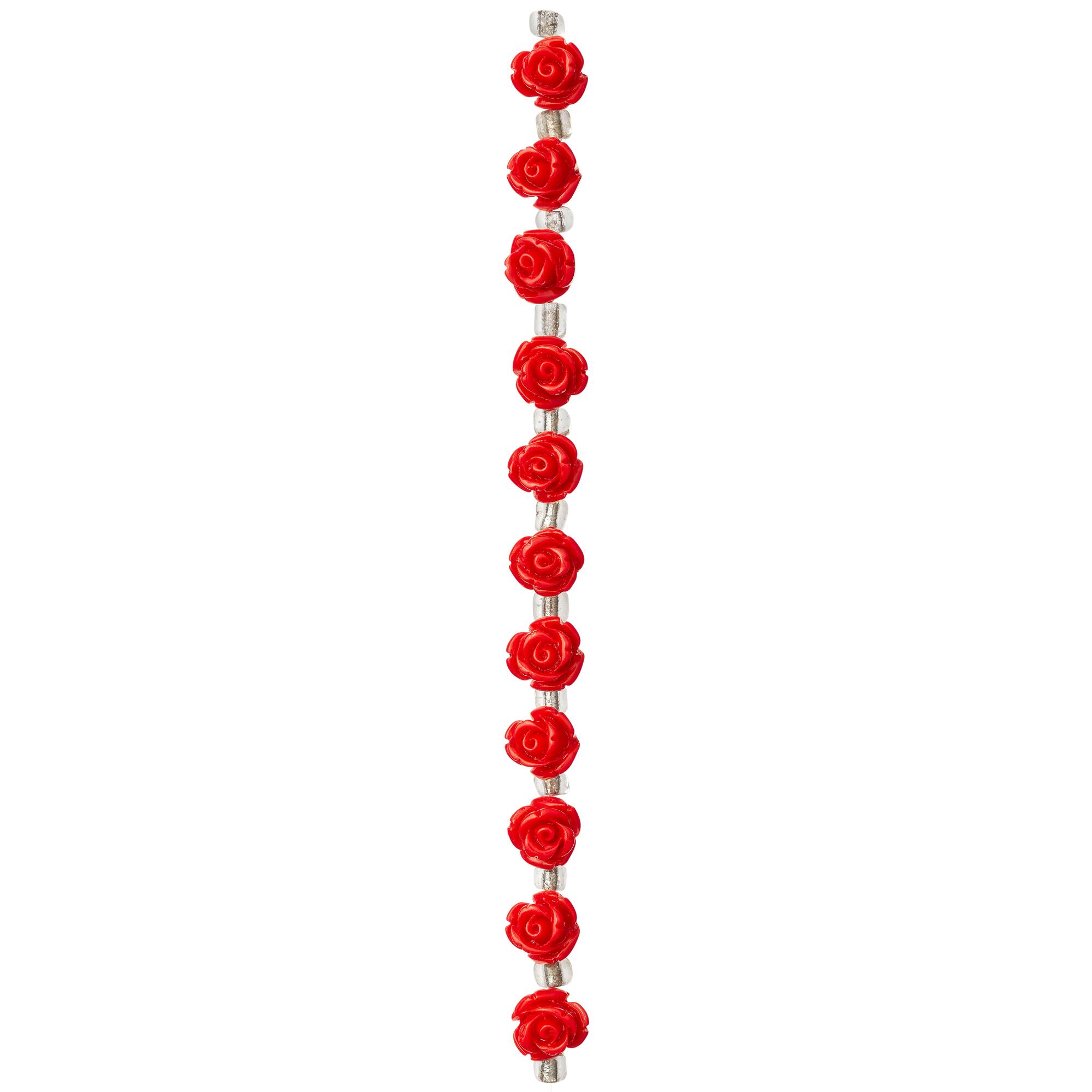 Red Quartzite Rose Beads, 8mm by Bead Landing™